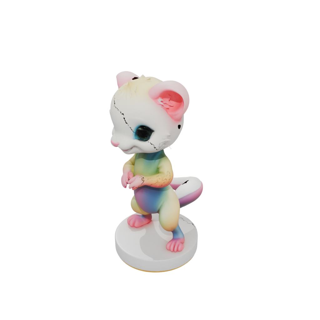Neon Chibi Flexi Ferret