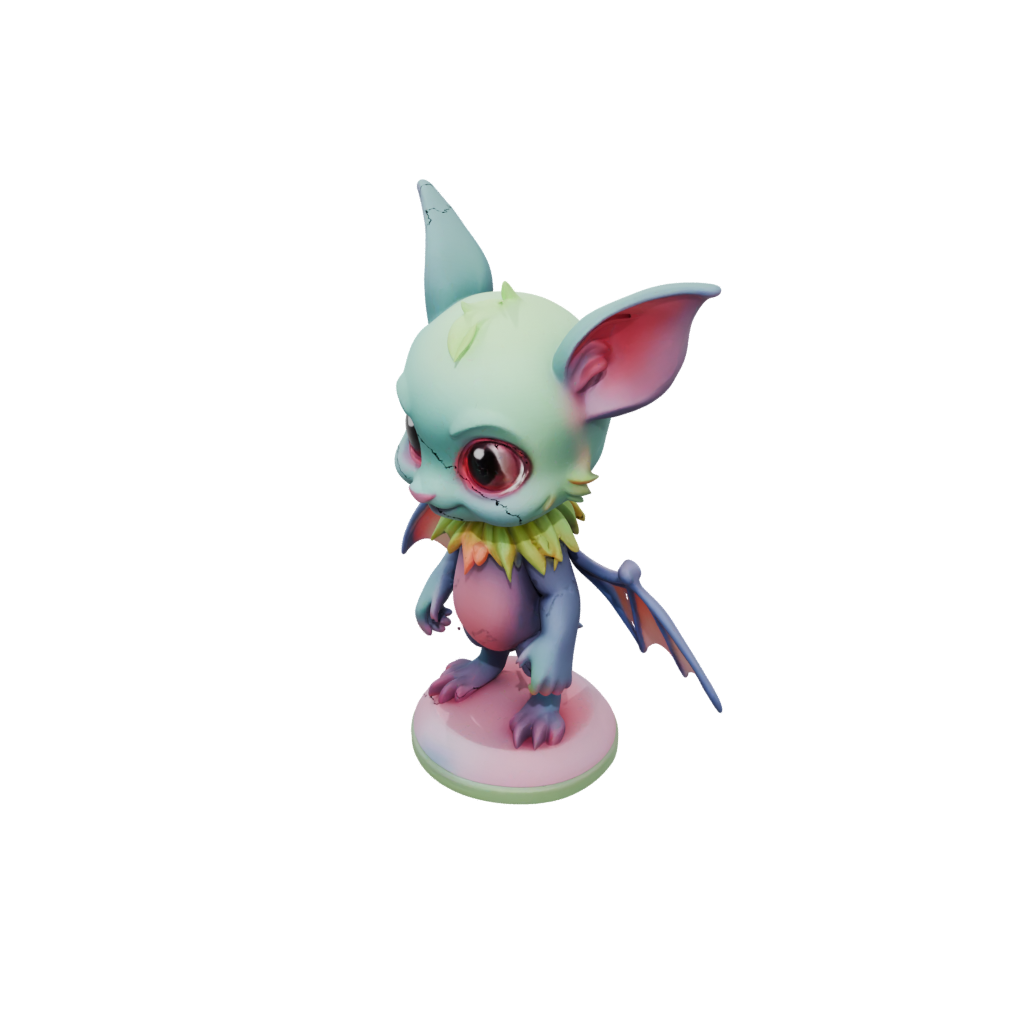 Neon Chibi Flexi Fruit Bat