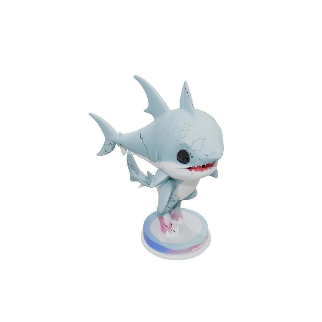 Neon Chibi Flexi Great White Shark