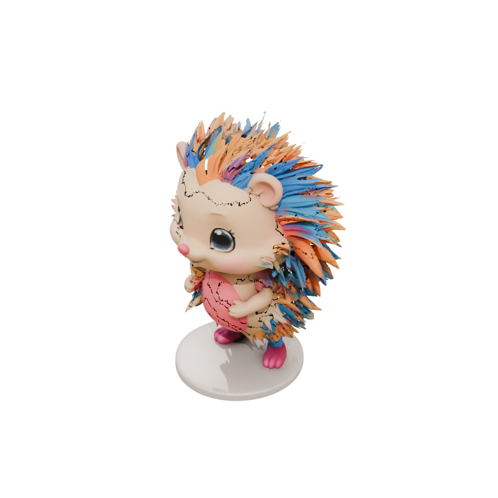 Neon Chibi Flexi Hedgehog