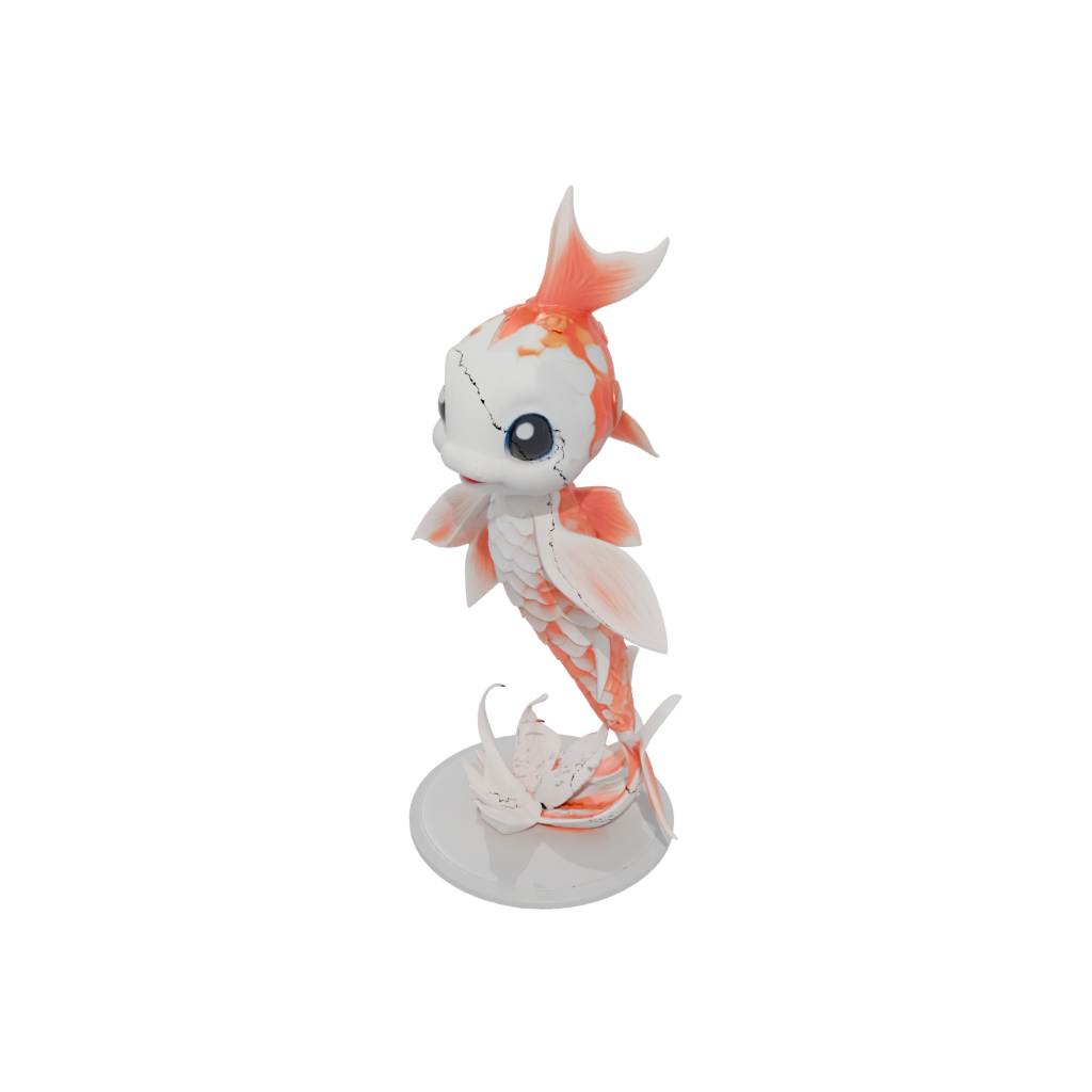 Neon Chibi Flexi Koi Fish