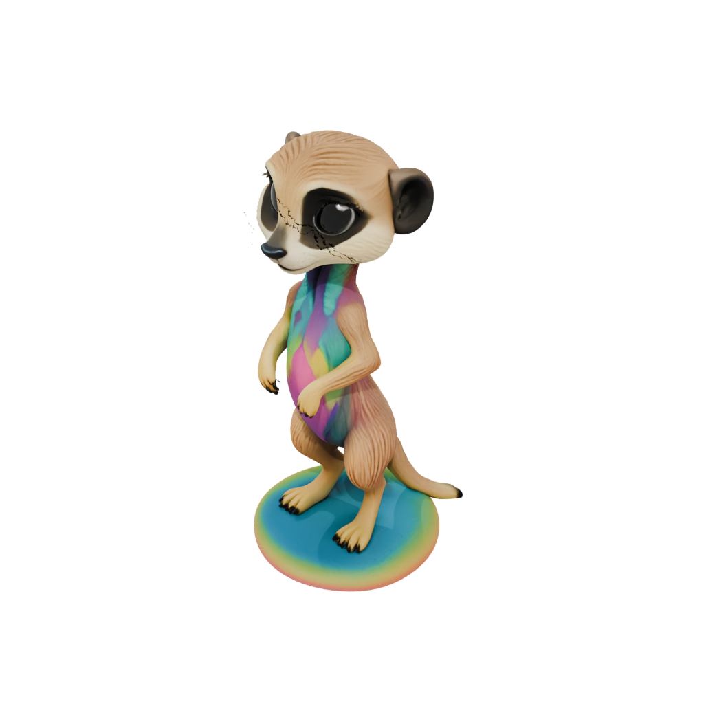 Neon Chibi Flexi Meerkat