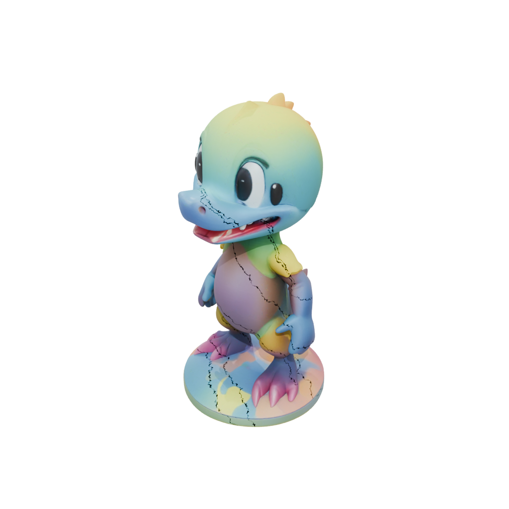Neon Chibi Flexi Platypus