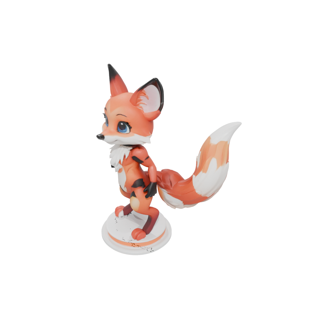 Neon Chibi Flexi Red Fox