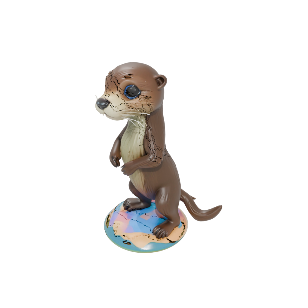 Neon Chibi Flexi River Otter