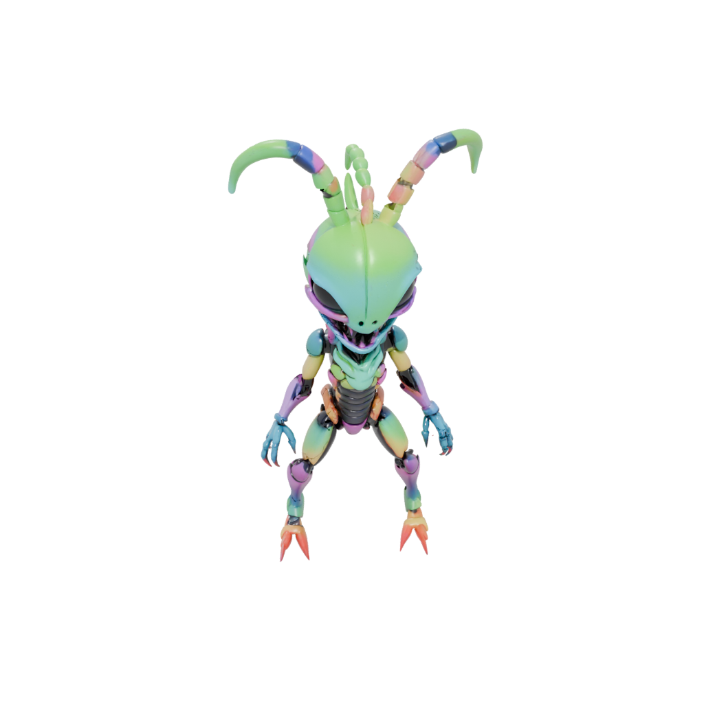 Neon Chibi Flexi Scorpion