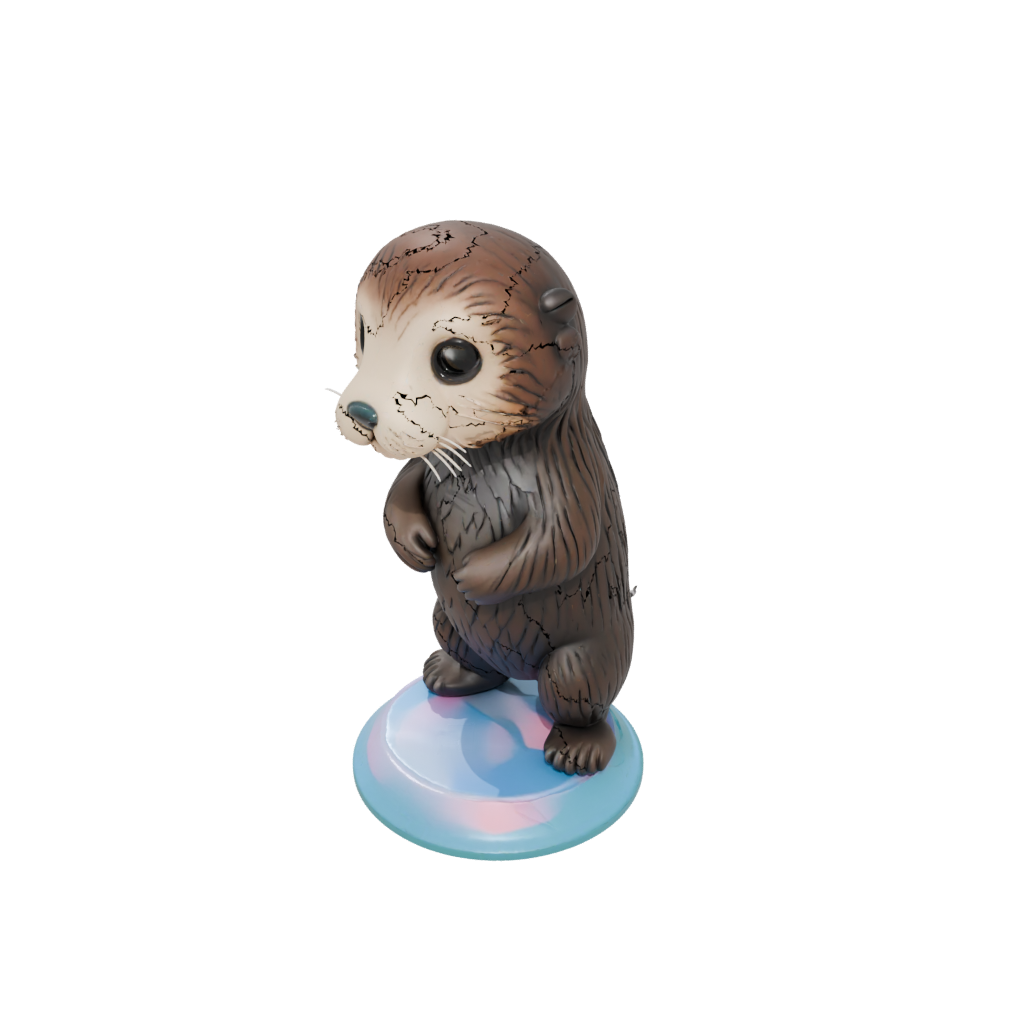 Neon Chibi Flexi Sea Otter