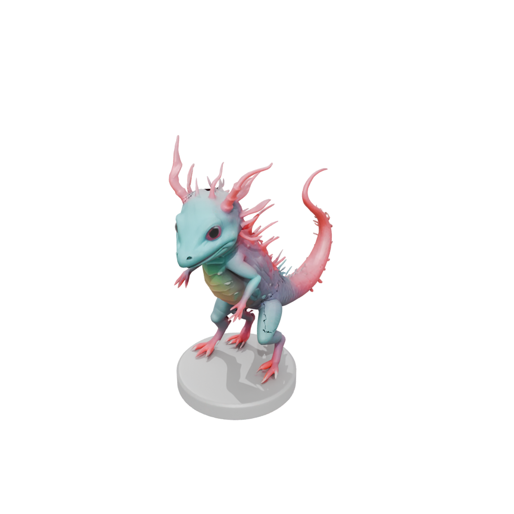 Neon Flexi Axolotl
