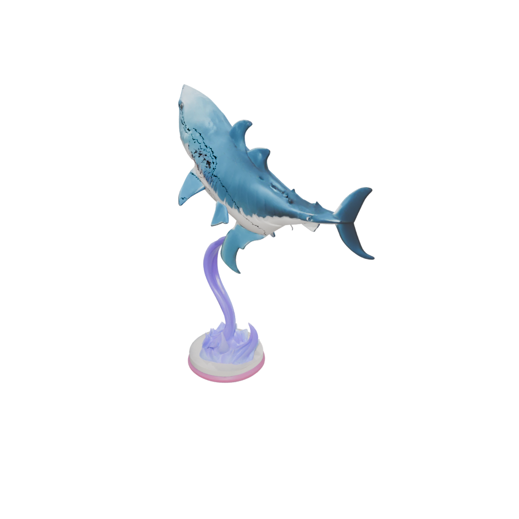 Neon Flexi Great White Shark