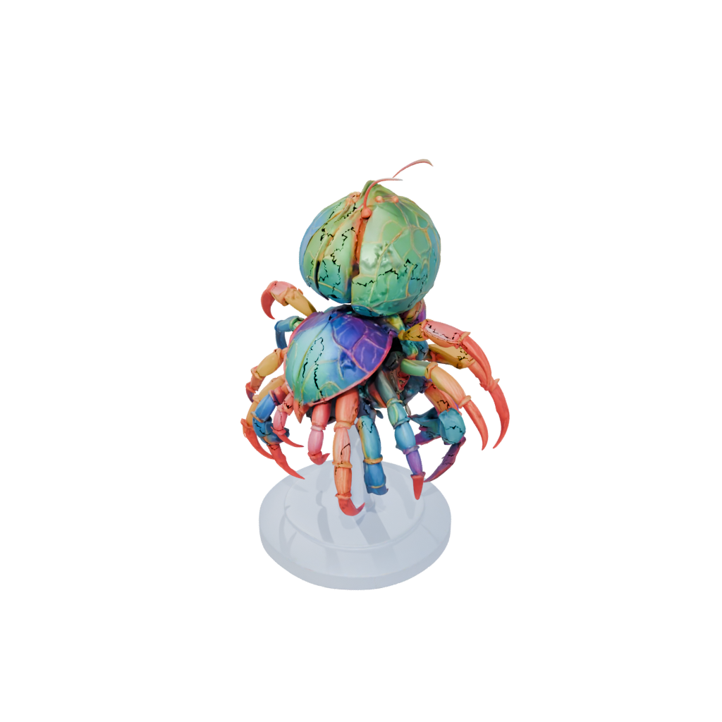 Neon Flexi Hermit Crab