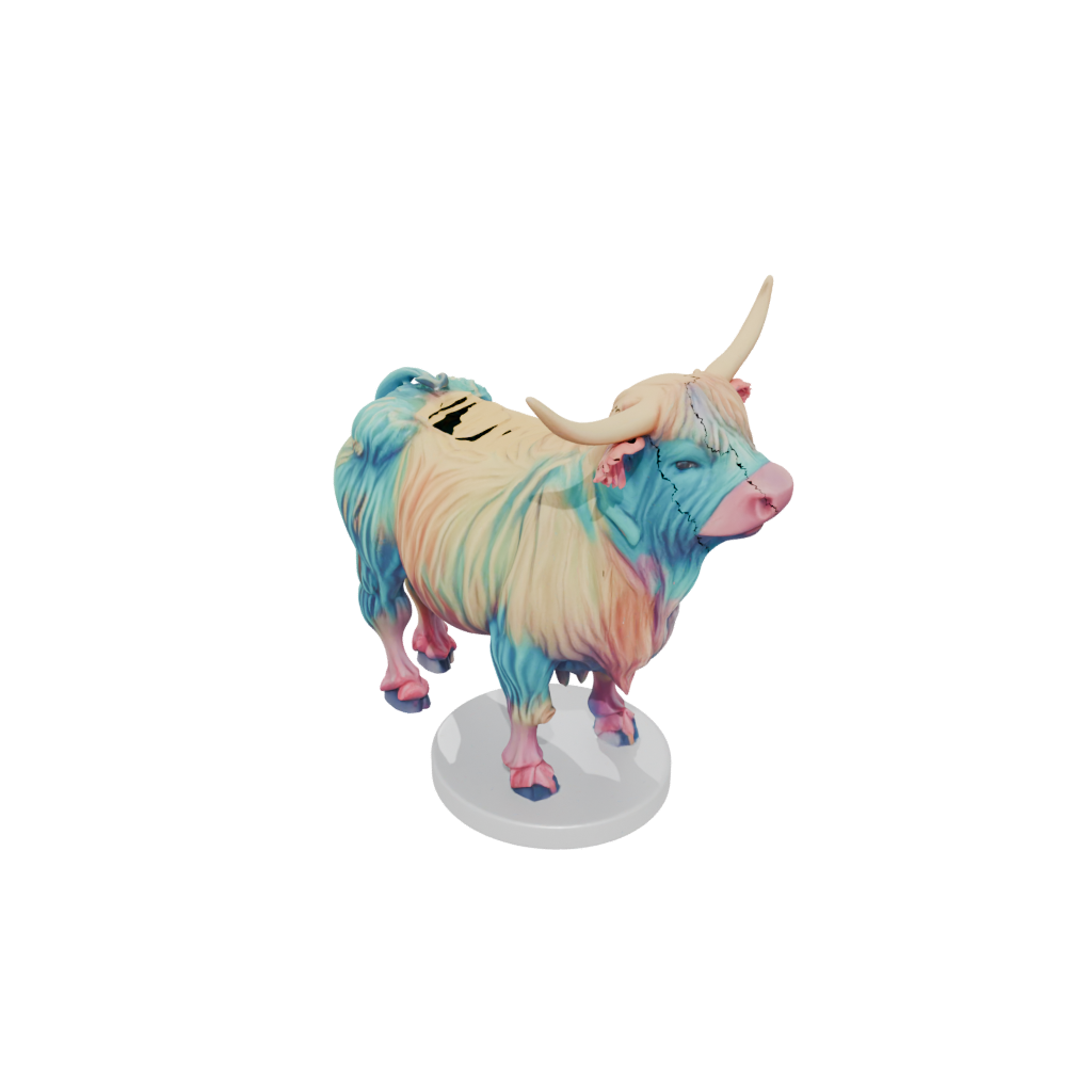 Neon Flexi Highland Cow