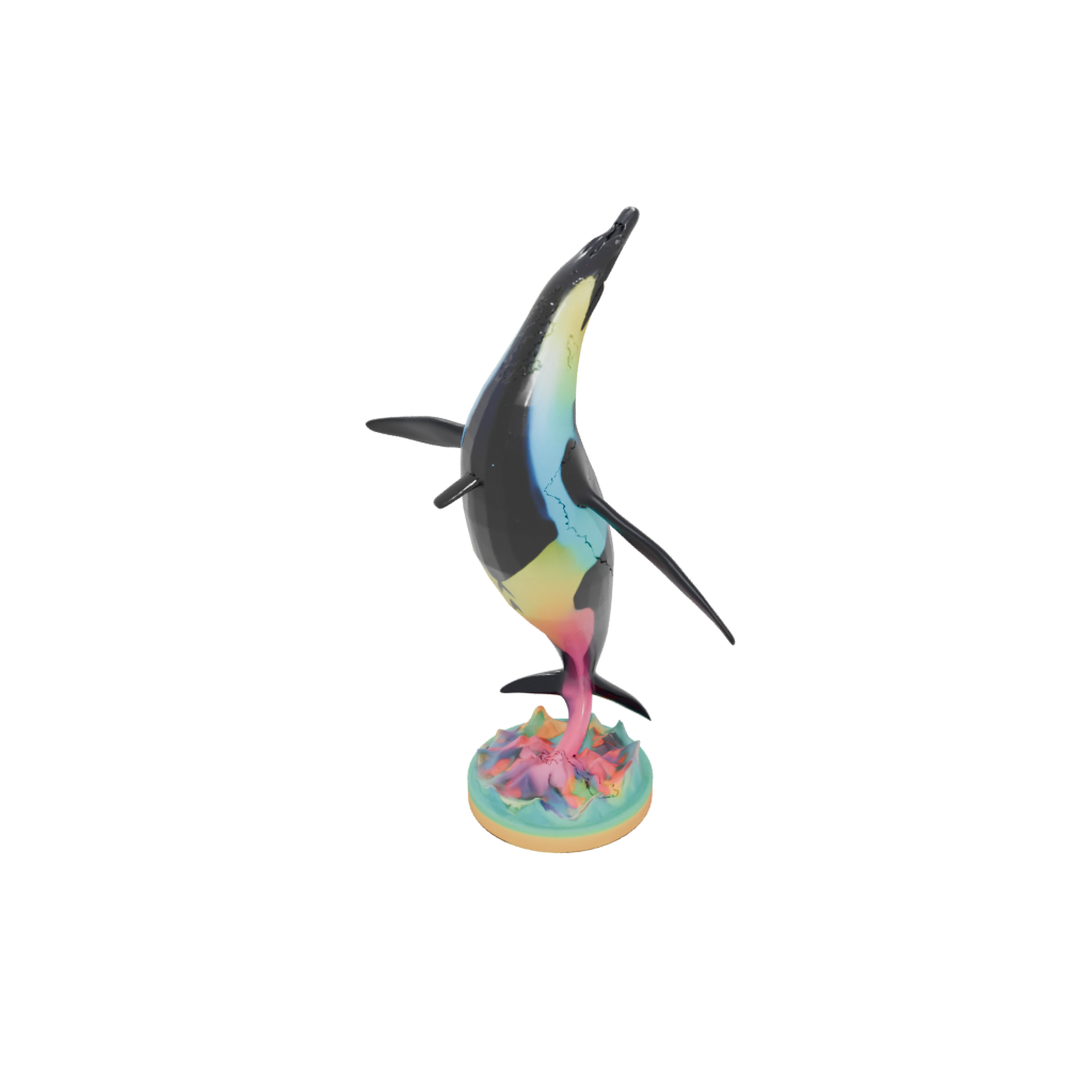 Neon Flexi Orca Whale