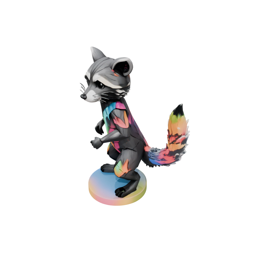 Neon Flexi Raccoon
