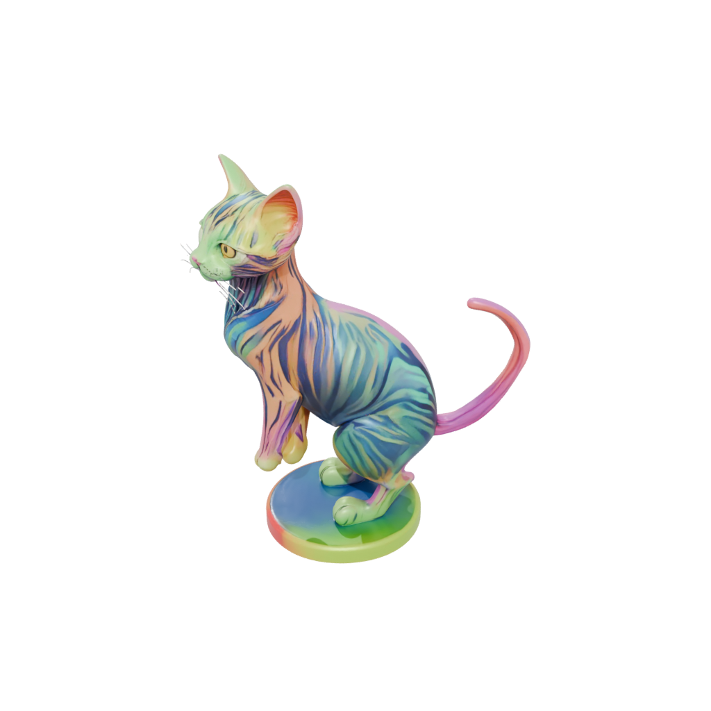 Neon Flexi Tabby Cat