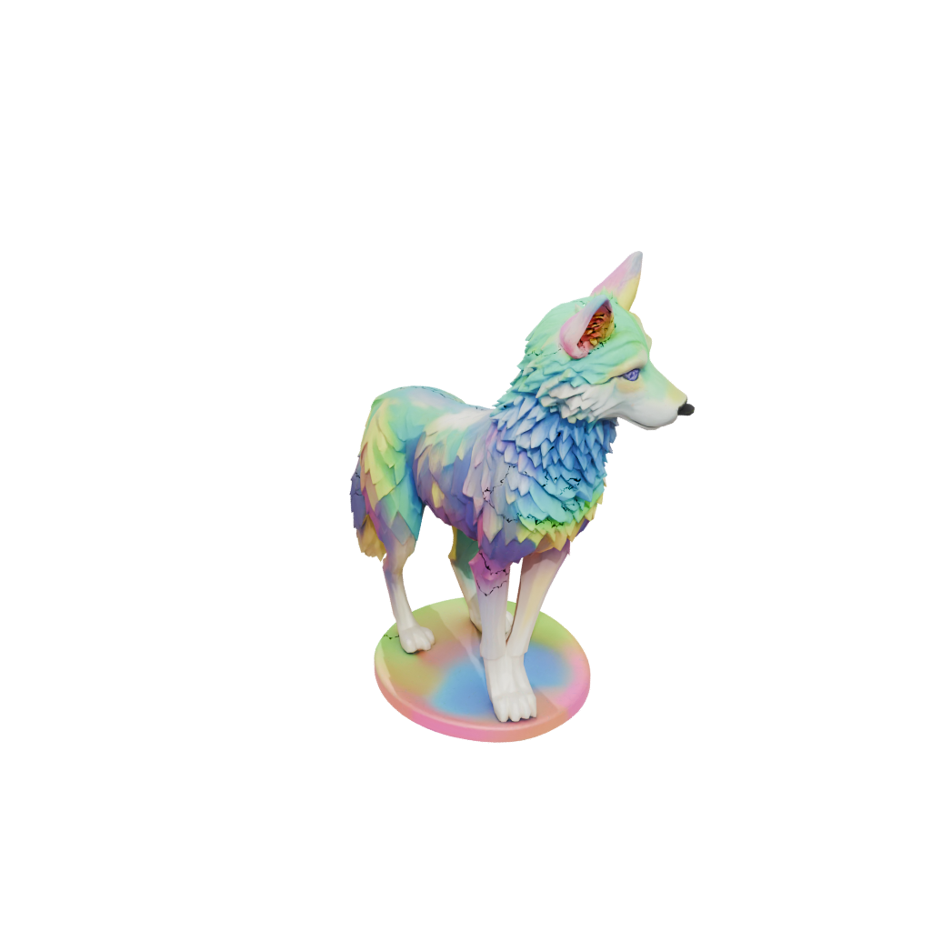 Neon Flexi Wolf Pup