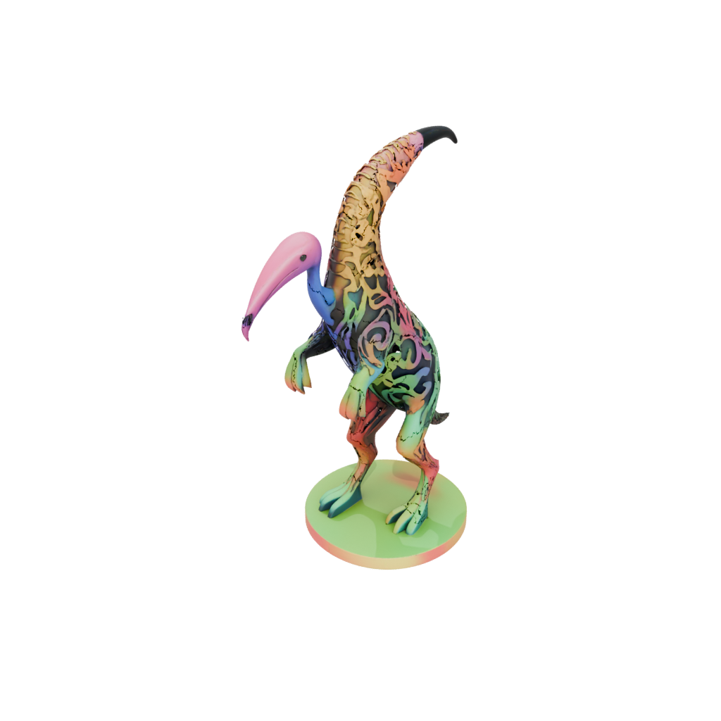 Neon Floral Flexi Anteater