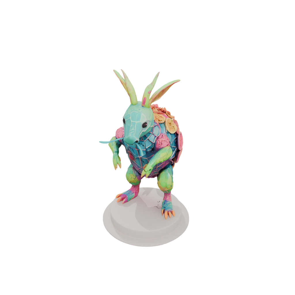 Neon Floral Flexi Armadillo