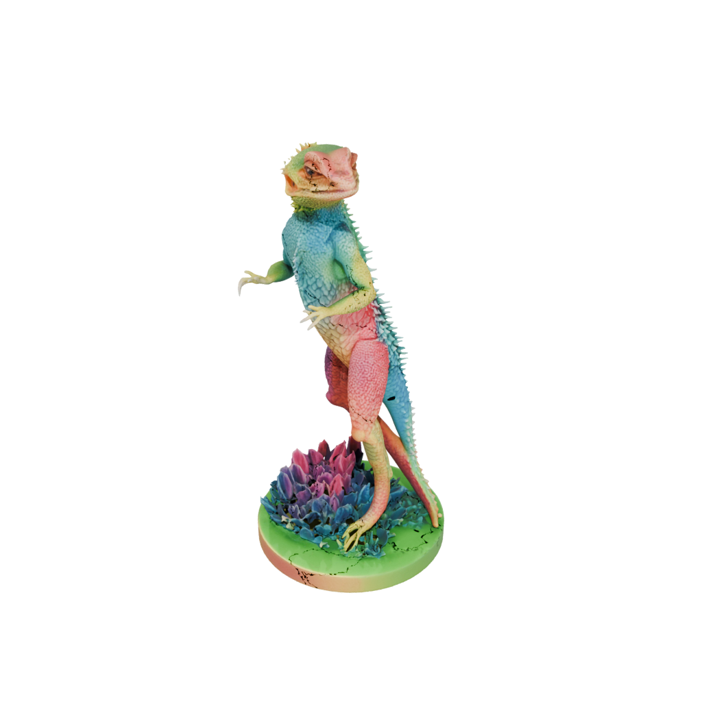Neon Floral Flexi Bearded Dragon