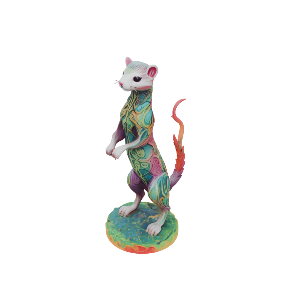 Neon Floral Flexi Ferret
