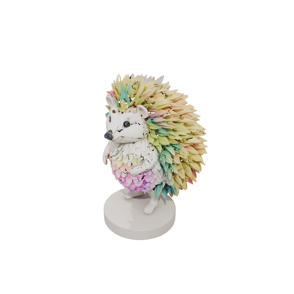 Neon Floral Flexi Hedgehog