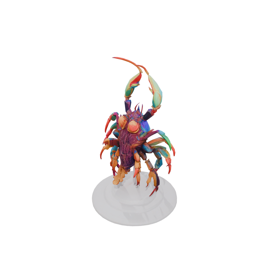 Neon Floral Flexi Hermit Crab