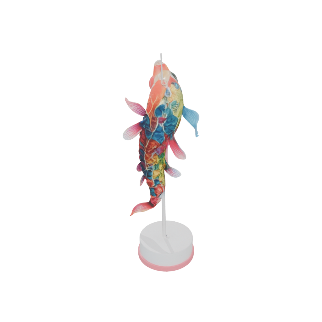 Neon Floral Flexi Koi Fish