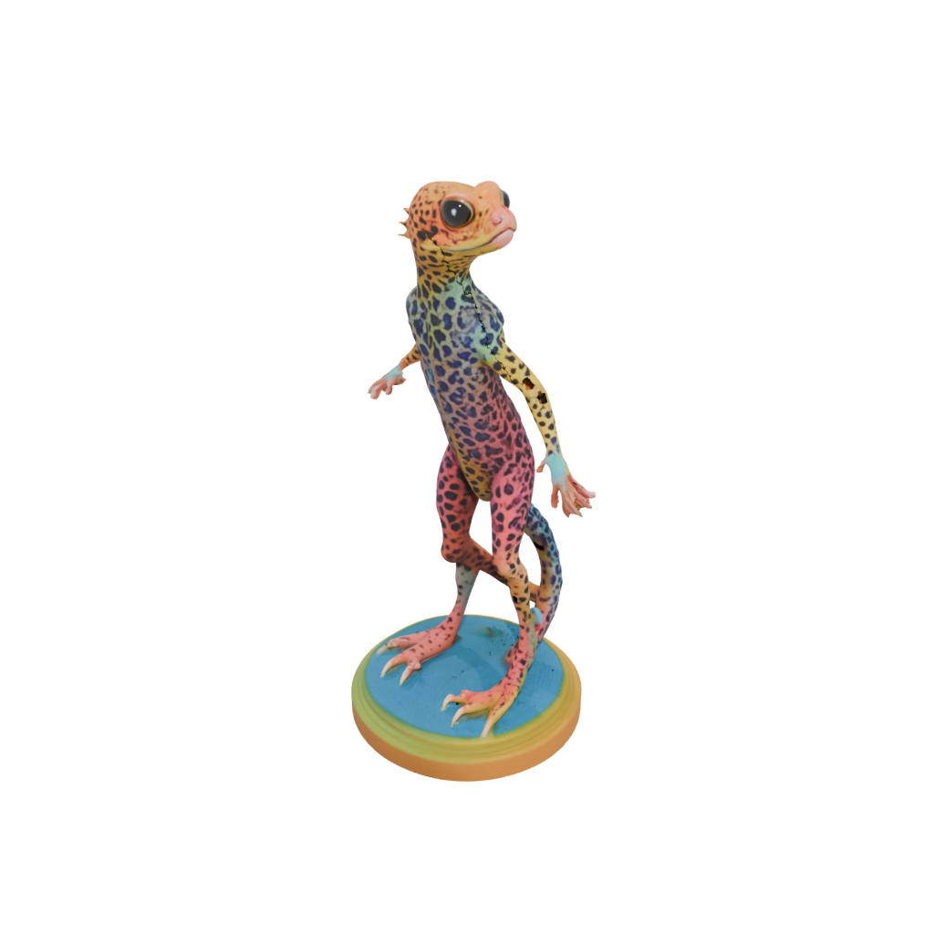 Neon Floral Flexi Leopard Gecko