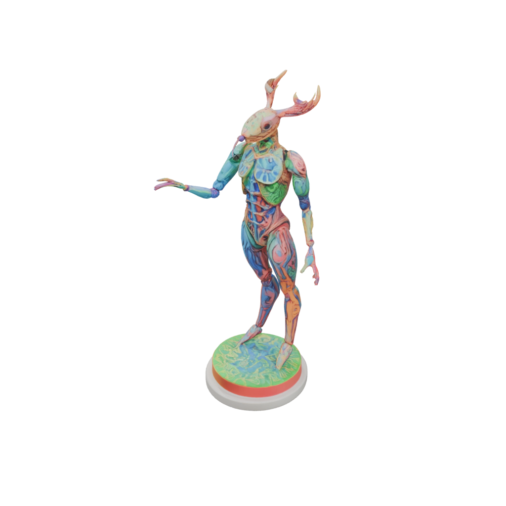 Neon Floral Flexi Lobster