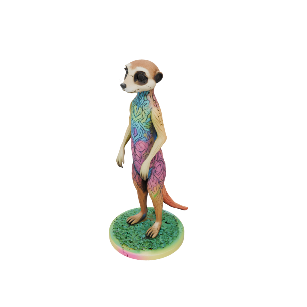 Neon Floral Flexi Meerkat