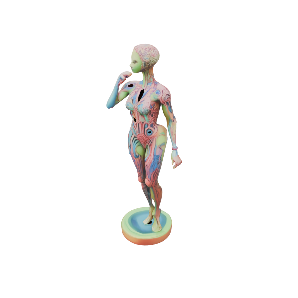 Neon Floral Flexi Nautilus