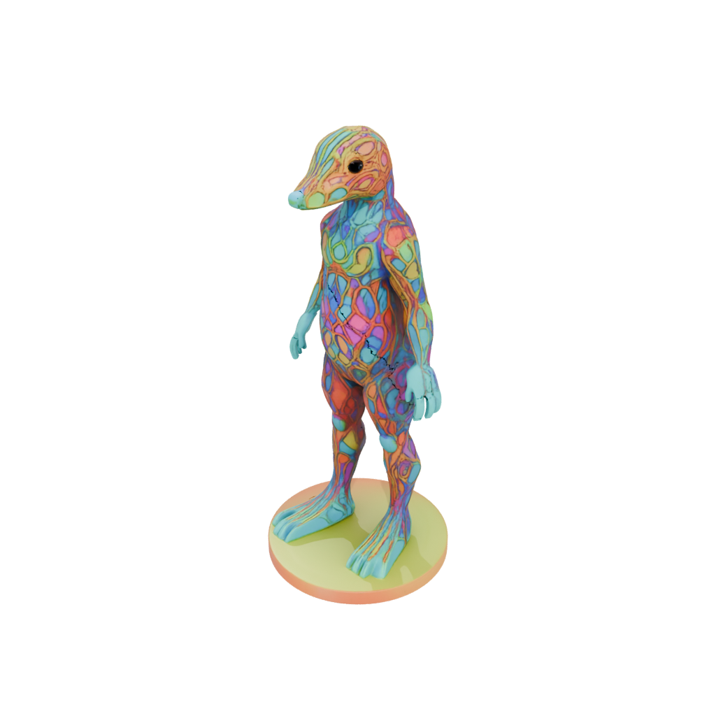 Neon Floral Flexi Platypus