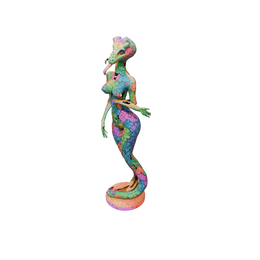 Neon Floral Flexi Rattlesnake