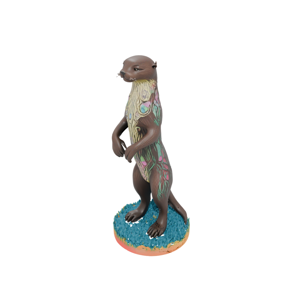 Neon Floral Flexi River Otter