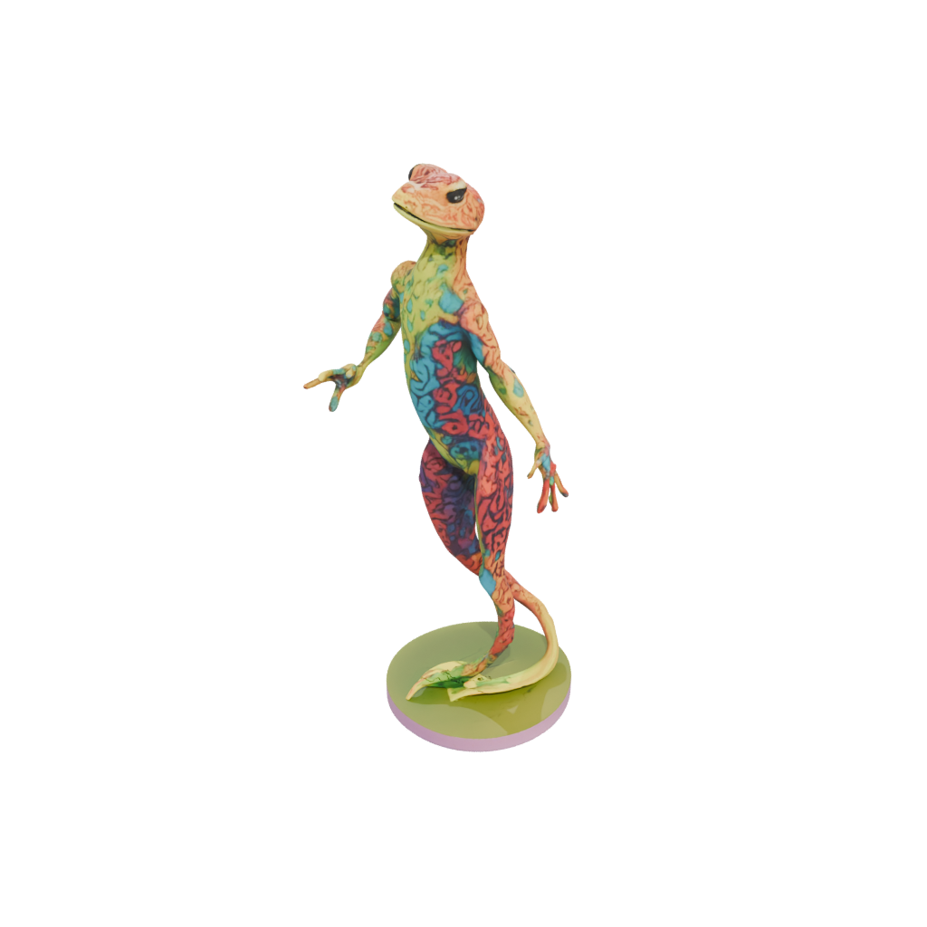 Neon Floral Flexi Salamander