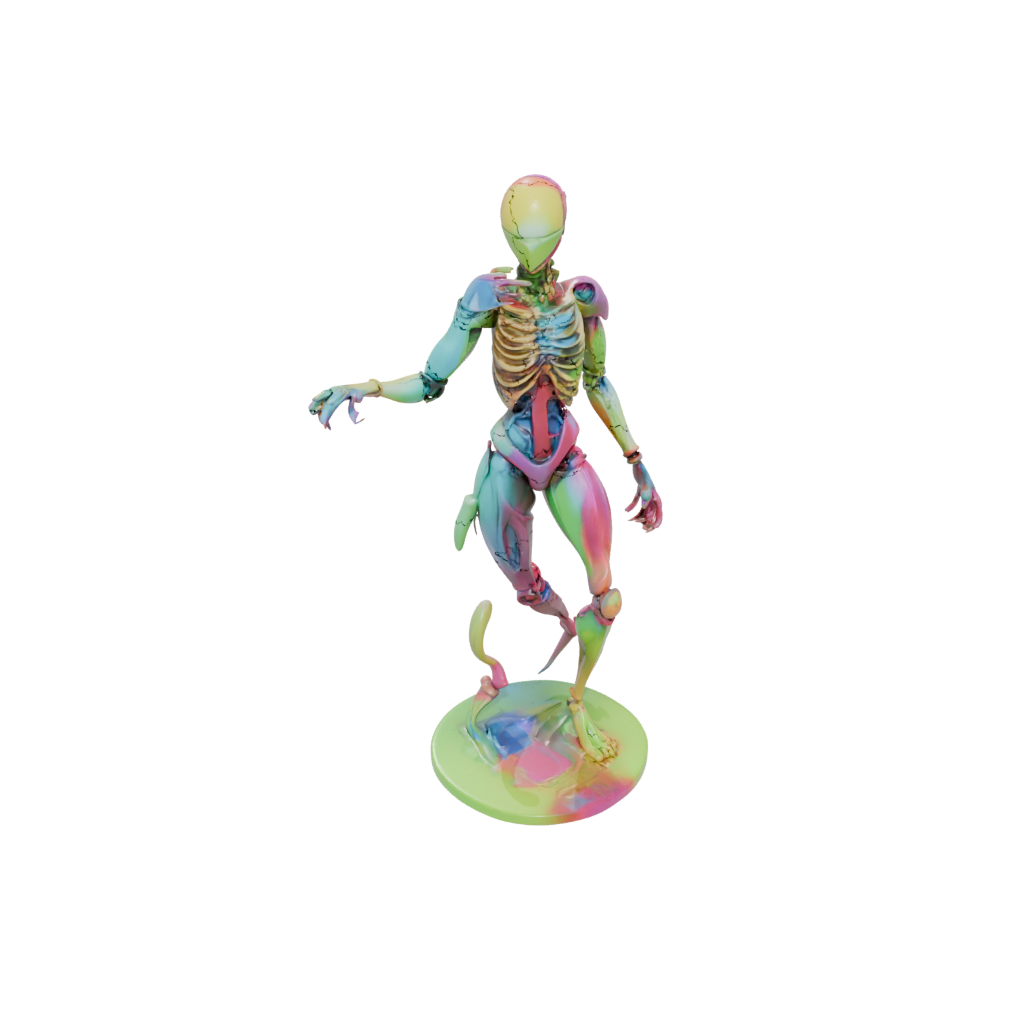 Neon Floral Flexi Scorpion