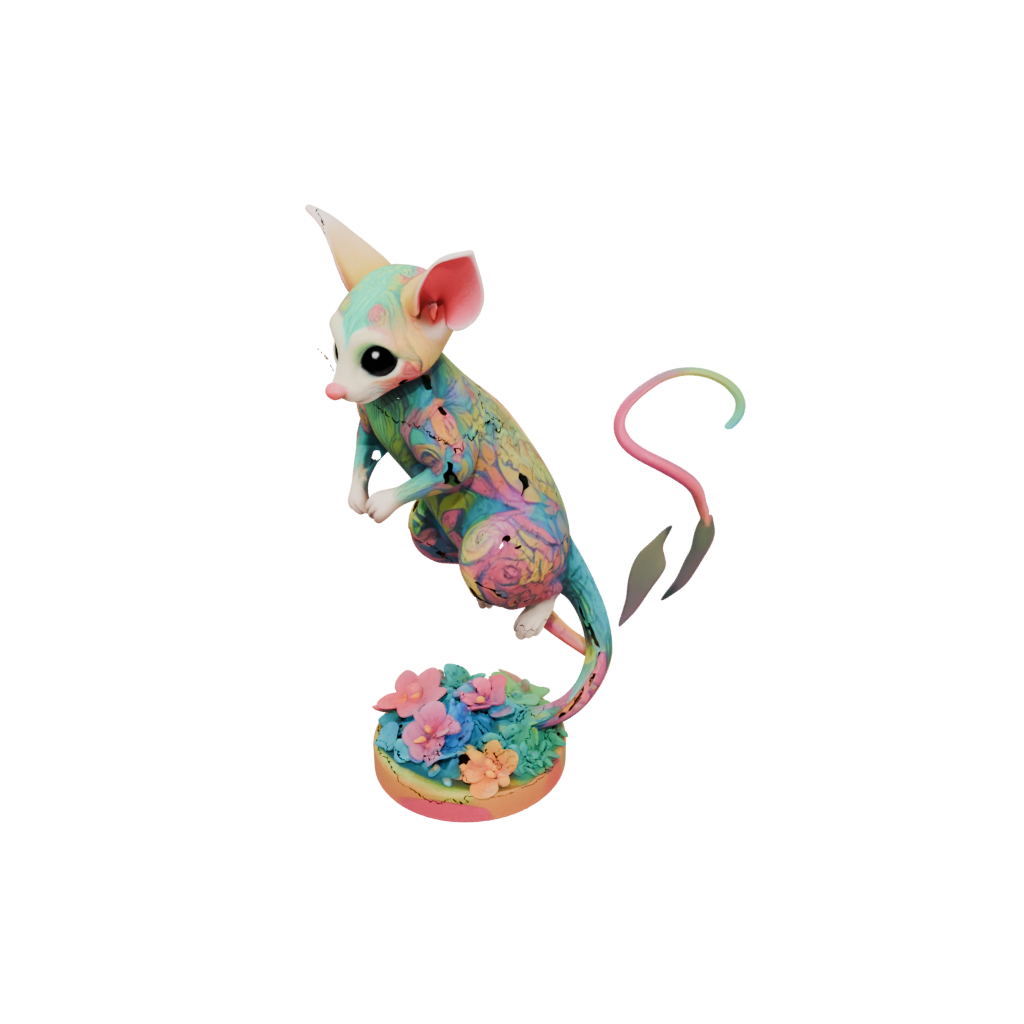 Neon Floral Flexi Sugar Glider