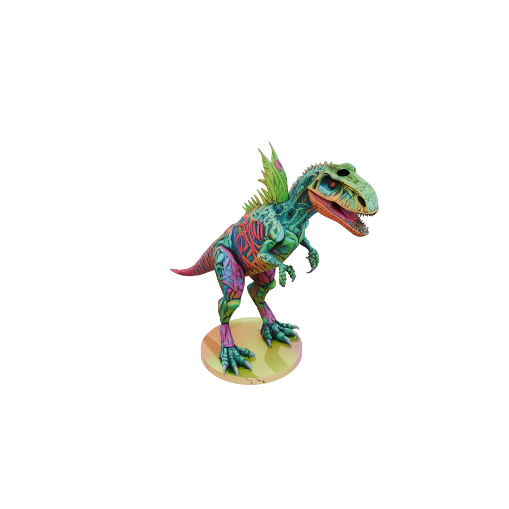 Neon Floral Flexi Tyrannosaurus Rex