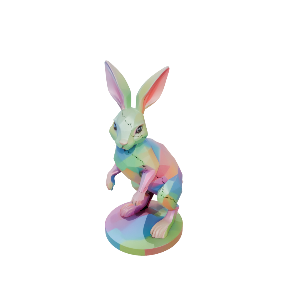 Neon Geo Flexi Bunny Rabbit