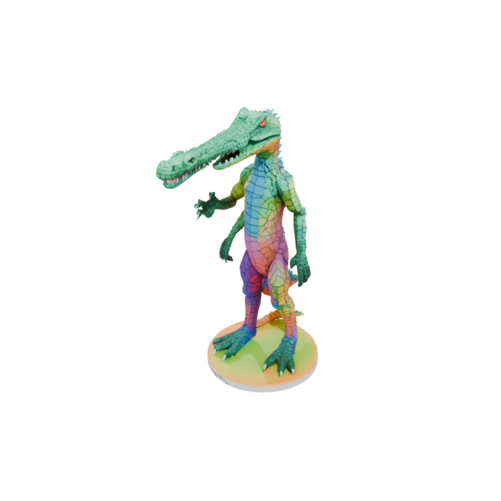 Neon Geo Flexi Crocodile