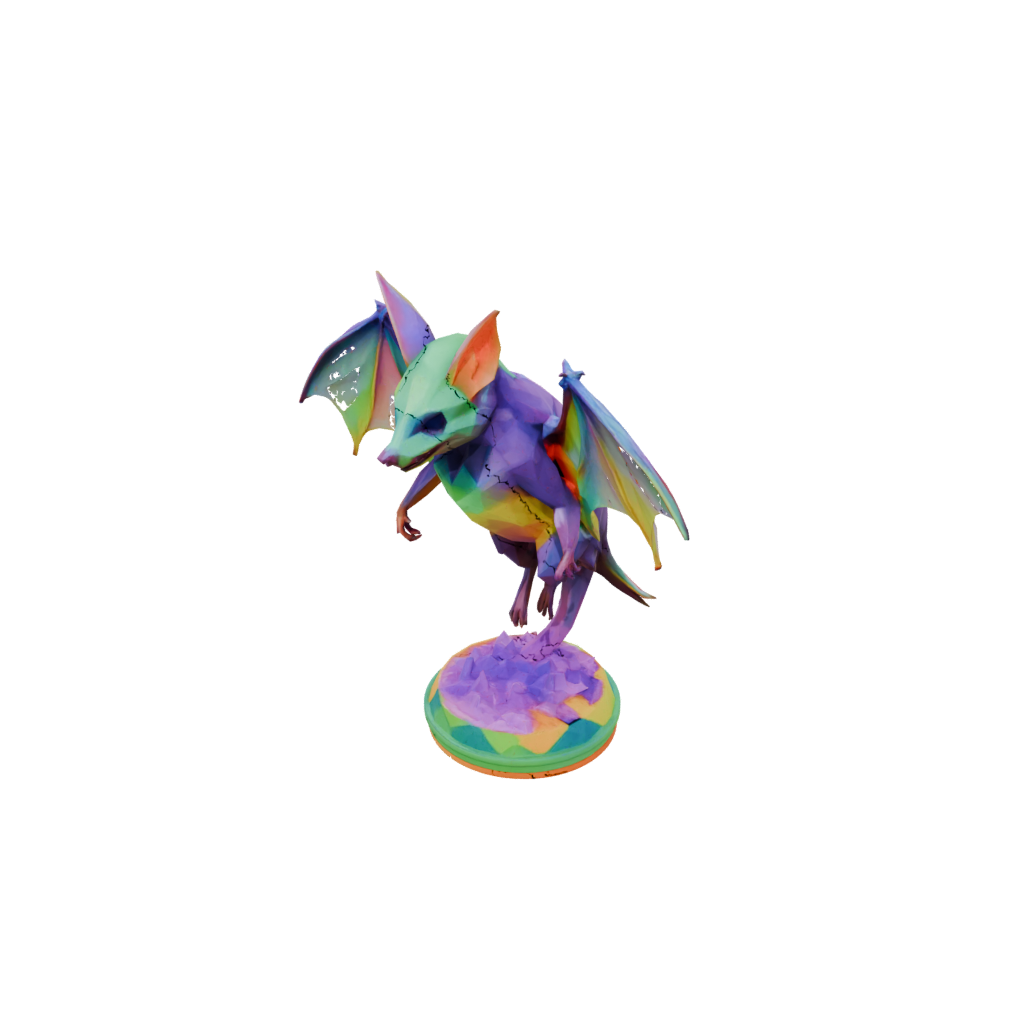 Neon Geo Flexi Fruit Bat