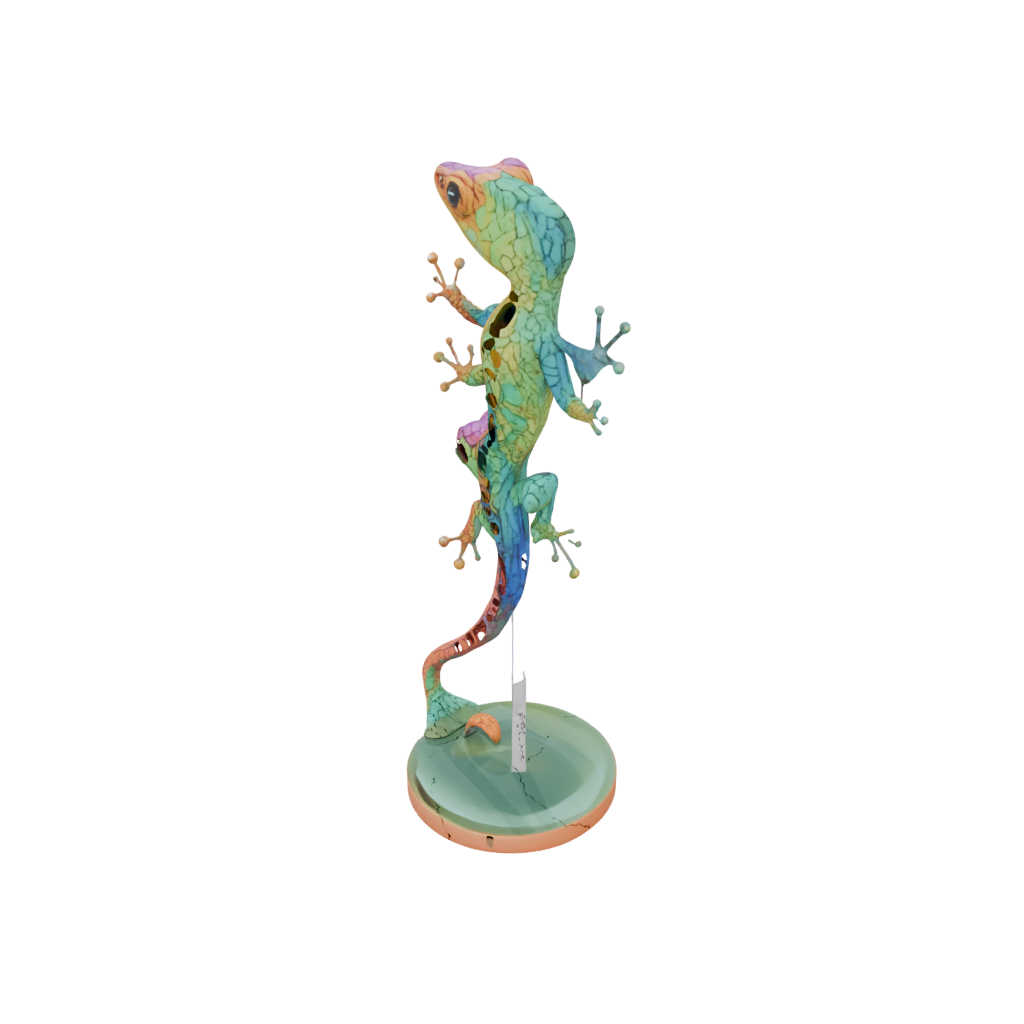 Neon Geo Flexi Gecko