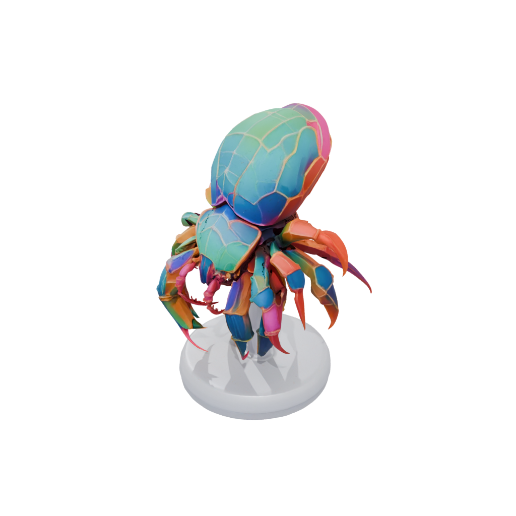 Neon Geo Flexi Hermit Crab