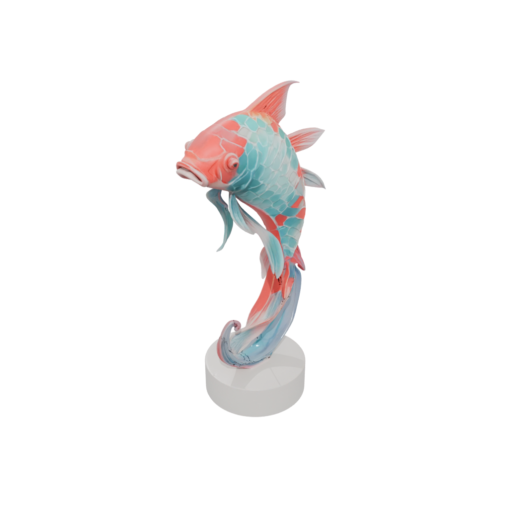 Neon Geo Flexi Koi Fish