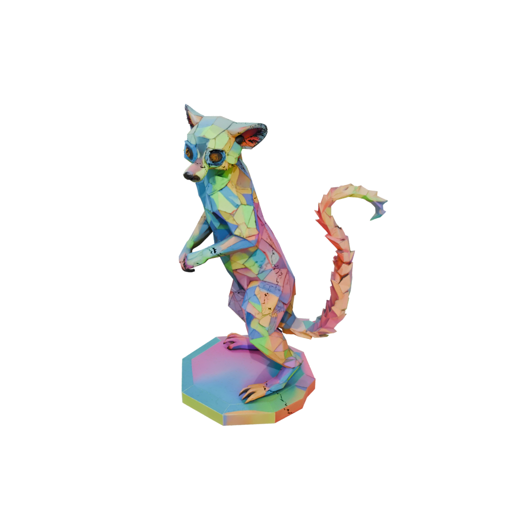 Neon Geo Flexi Lemur
