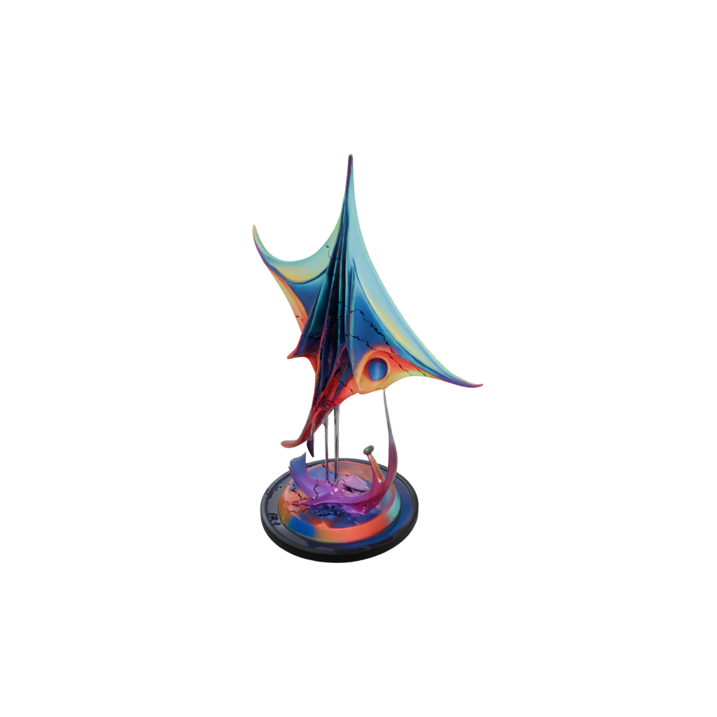 Neon Geo Flexi Manta Ray