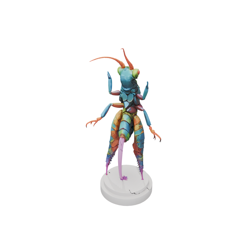Neon Geo Flexi Mantis Shrimp