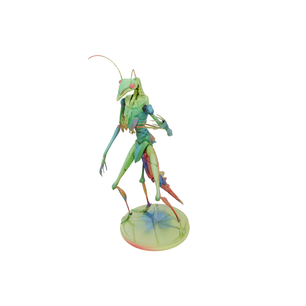 Neon Geo Flexi Praying Mantis