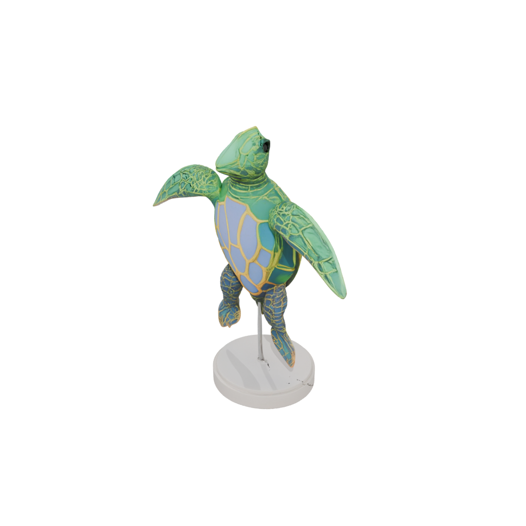 Neon Geo Flexi Sea Turtle
