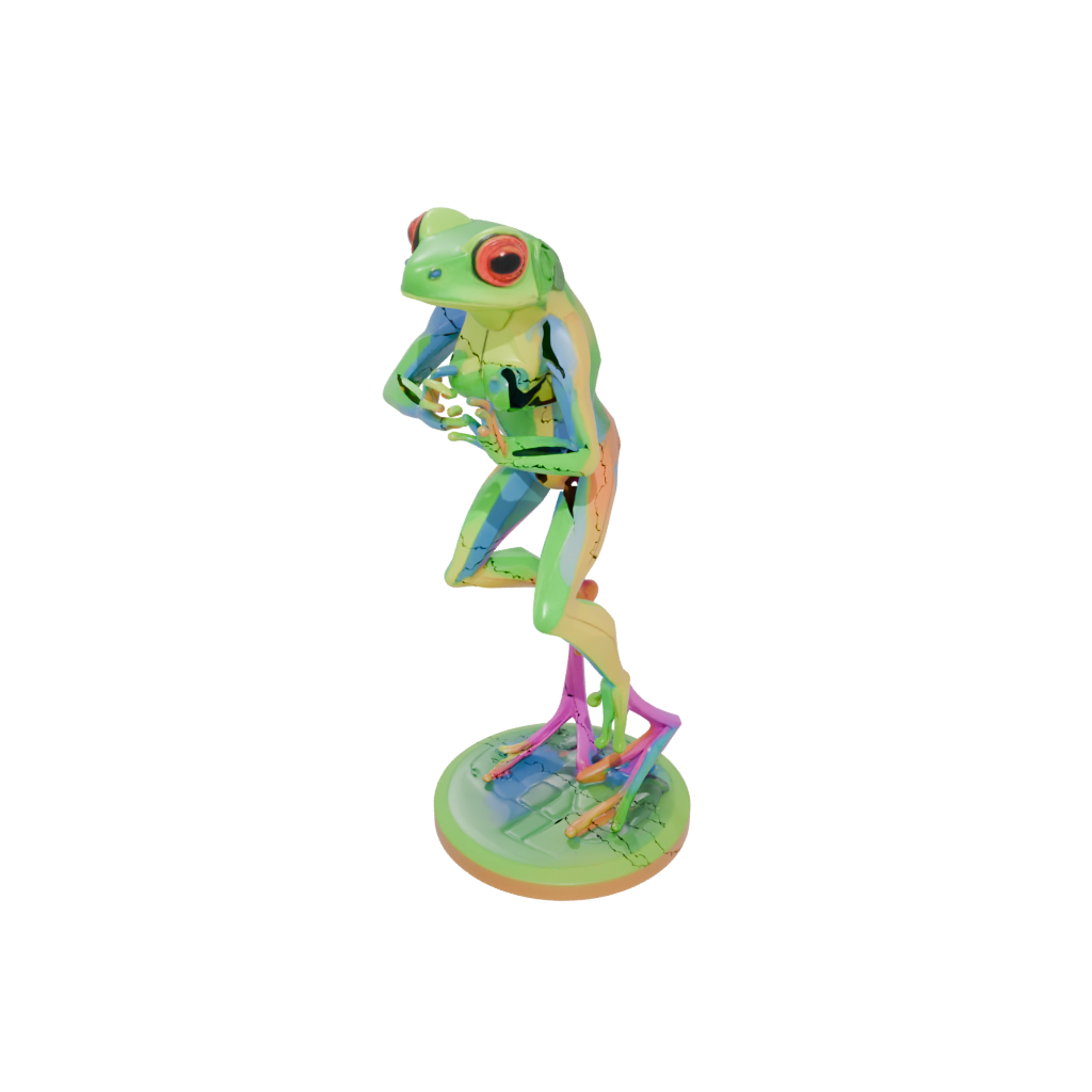 Neon Geo Flexi Tree Frog
