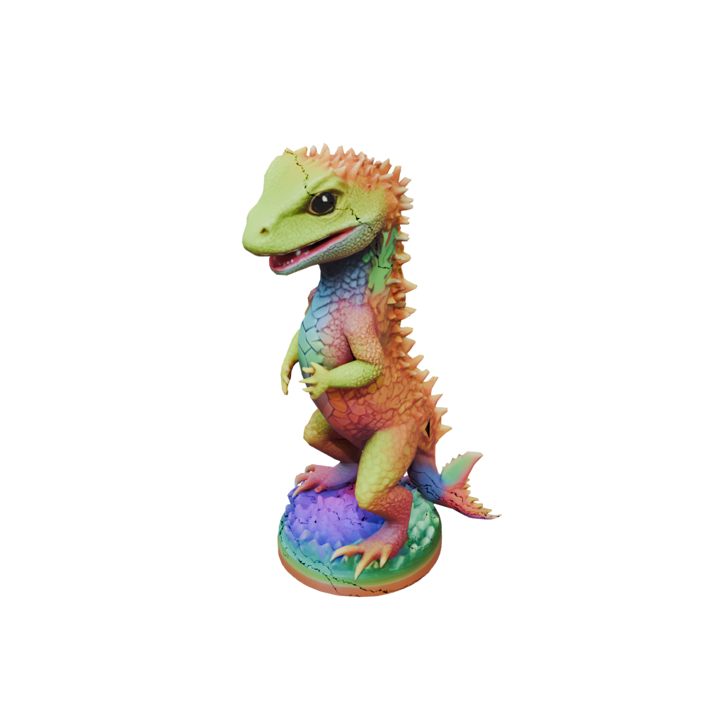 Neon Kawaii Flexi Bearded Dragon